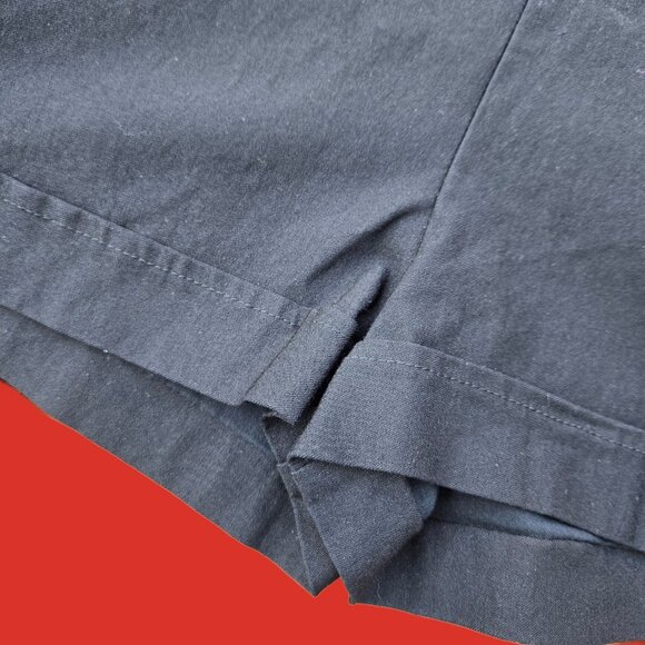 Y2K Black Micro Dress Shorts Size M Ultra High Waisted Office Siren Corpcore Emo - Picture 4 of 7